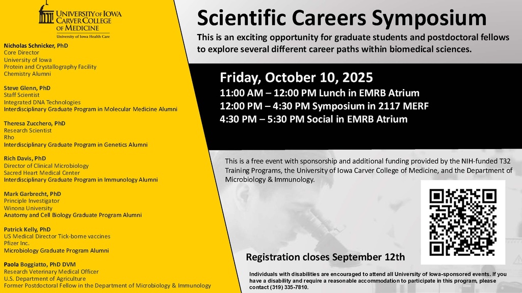 Scientific Careers Symposium promotional image
