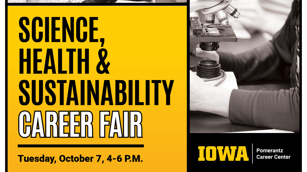  Science, Health & Sustainability Career Fair promotional image