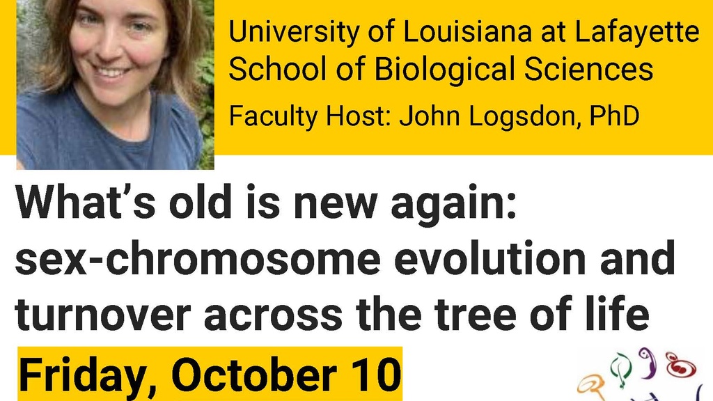 Biology Seminar: "What's old is new again: sex-chromosome evolution and turnover across the tree of life" promotional image